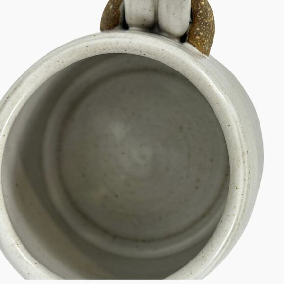 White Ash Hand Crafted Coffee Mug with Double Loop Handle-Exceptional! - Picture 6 of 8